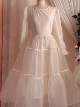 Sherbet Adult Long sleeves Dress _Ivory