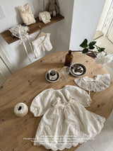 Cream Blossom Dress