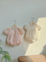 Rosely Tulle Romper _Pink