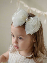 Voluminous Pearl Ribbon Headband