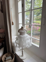 Colette Tutu Lace Dress_White