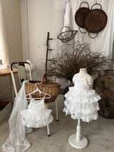 Colette Tutu Dress Romper_White
