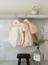 Rosely Tulle Romper _Pink