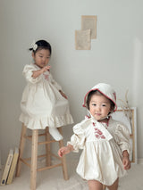 OZ Embroidery Romper_ Cream