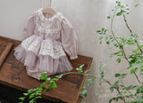 Roselle Tulle Dress Romper_ Pink