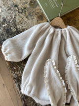 Fluffy Bunny Bonnet and Romper Set_Cream