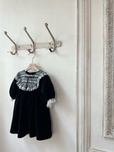 Camilla Velour Dress_ Black