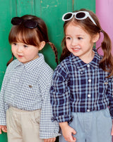 Logan Check Shirts_Navy Check