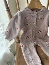 Love Flower Knit Suits_Lavender Pink