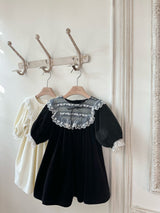 Camilla Velour Dress_ Black