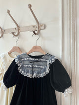 Camilla Velour Dress_ Black