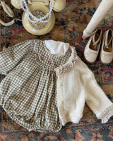 Lulu Bubble Romper_ Khaki