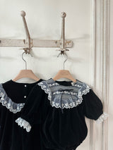Camilla Velour Dress_ Black
