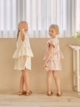 Alice Heart Blouse & Shorts Set _Pink