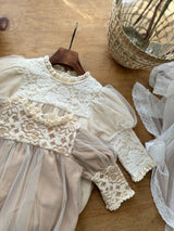 Erica Tulle Romper _Cream