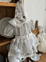 Iris Embroidery Romper_Grey