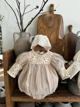 Erica Tulle Romper _Beige