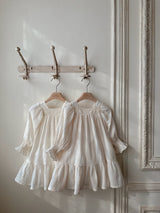 New Vintage Dress _Beige Stripe