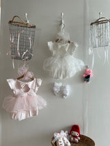 Cotton Rib Tutu Dress Romper _Pink