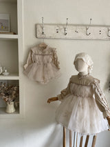 Marrie Floral Dress _Beige