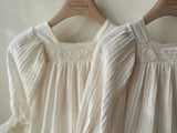 New Vintage Dress _Beige Stripe
