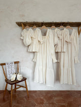 New Vintage Dress _Beige Stripe