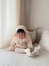 Milk Crinkle Cotton Baby Romper