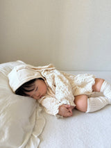 Milk Crinkle Cotton Baby Romper