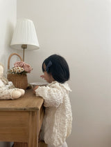 Milk Crinkle Cotton Baby Romper