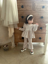Milk Velour Top & Pants Set