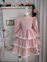 Ariel Ruffle Dress _Pink