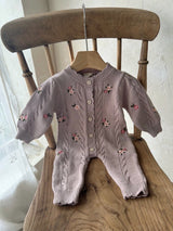 Love Flower Knit Suits_Lavender Pink