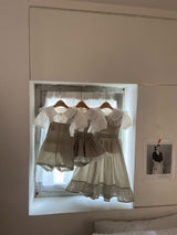 Ann Check Suspender Skirt Bloomer