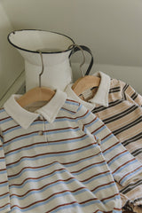 Stripes Polo Suits _2Colours