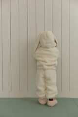 Bunny Pom-Pom Top & Pants Set_ Cream