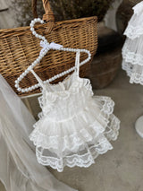 Colette Tutu Dress Romper_White