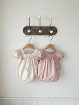 Latte Embroidered Romper_ Pink