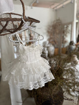 Colette Tutu Dress Romper_White