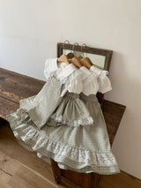 Ann Check Pinafore Dress