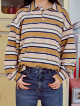 Mitte Multi-Stripe Adult Polo Top _2Colours