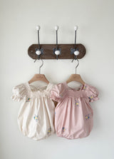 Latte Embroidered Romper_ Pink