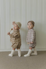Baby Check Top and Shorts Set _2Colours