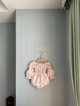 Misty Eyelet Romper _Pink
