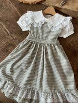 Ann Check Pinafore Dress