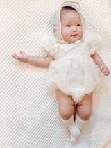 Rosely Tulle Romper _Pink