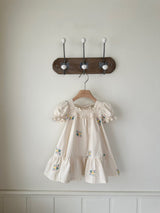 Latte Embroidered Dress_ Ivory