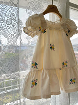 Latte Embroidered Dress_ Ivory