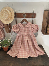 Tua Embroidered Check Dress