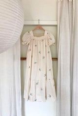 Latte Eembroidery Adult Dress _Ivory