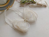 Gold Pearl Ribbon Headband